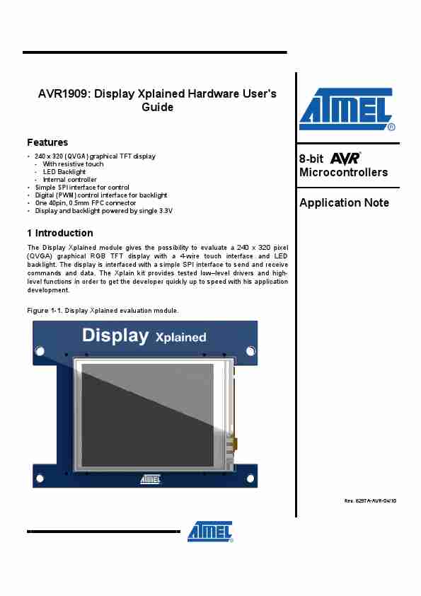 Atmel Flat Panel Television AVR1909-page_pdf